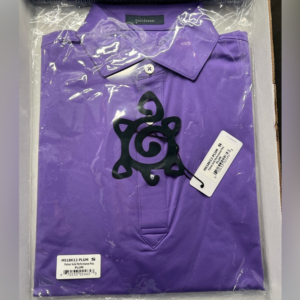 Turtleson Small Palmer Solid Performance Polo New